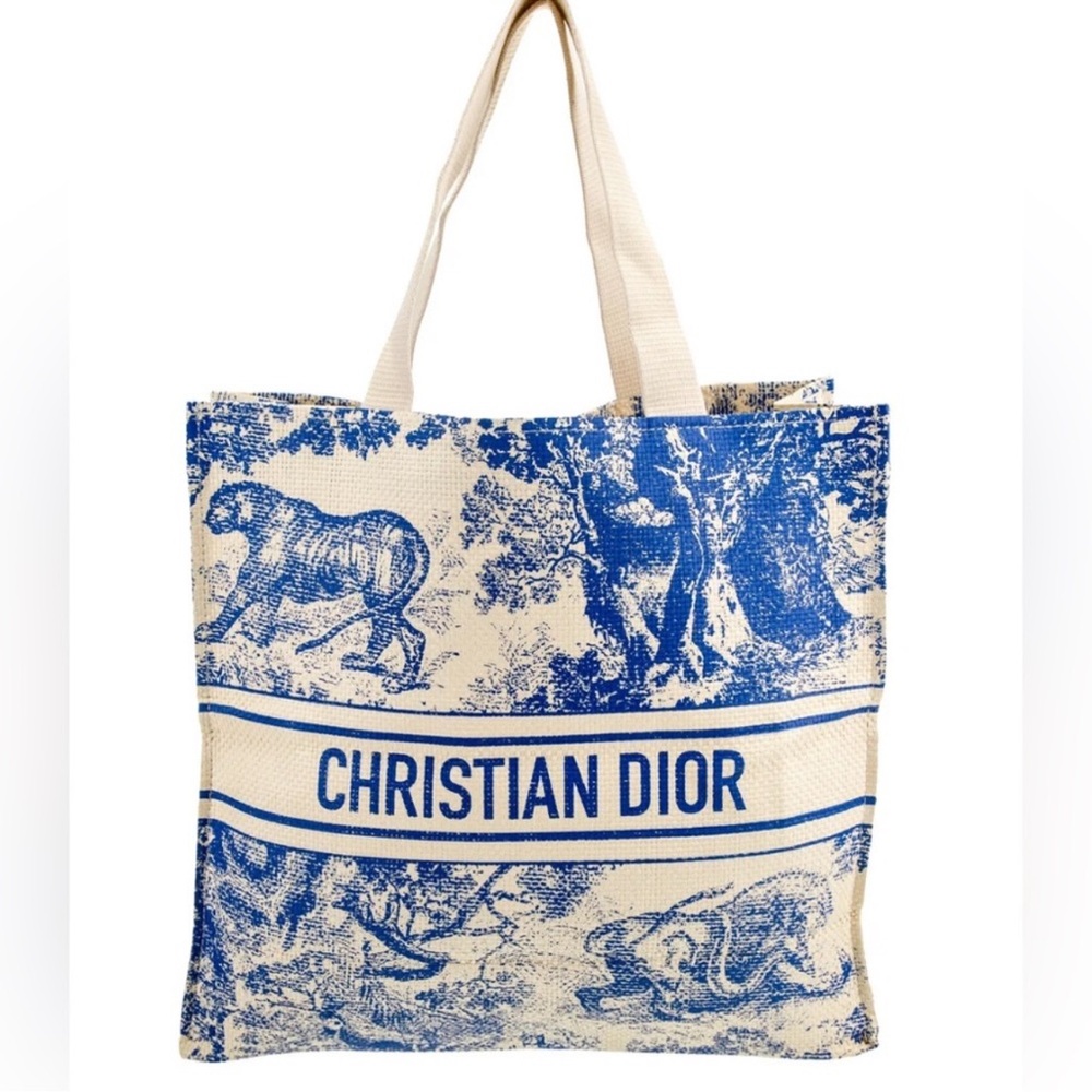Christian Dior Diorivera RaffiaTote Bag